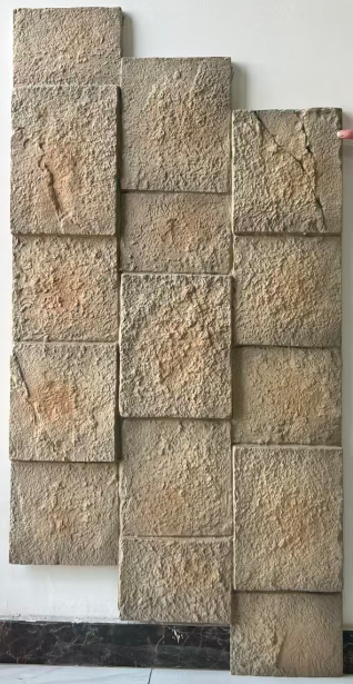 Limestone-look panel