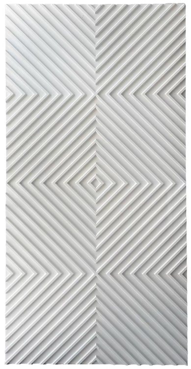 Square-meander relief panel
