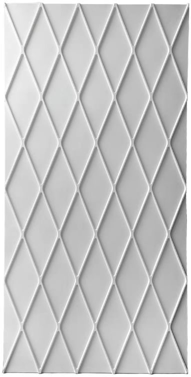 Rhombus-pattern relief panel
