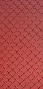 Fish-scale tile-look panel