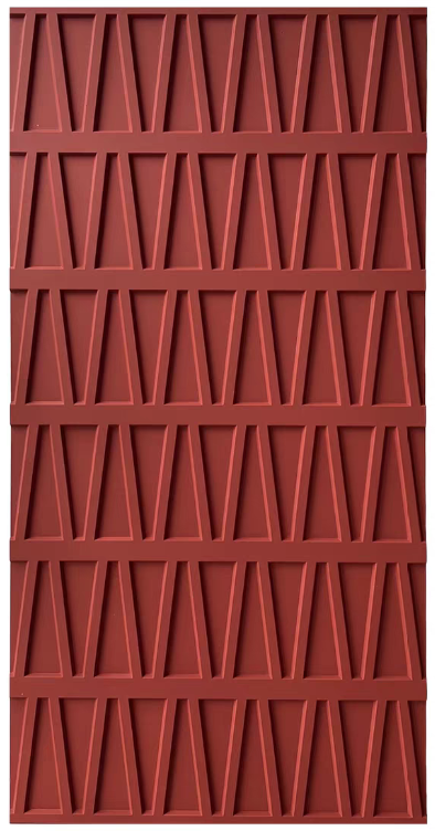 Solid M-pattern brick-look panel