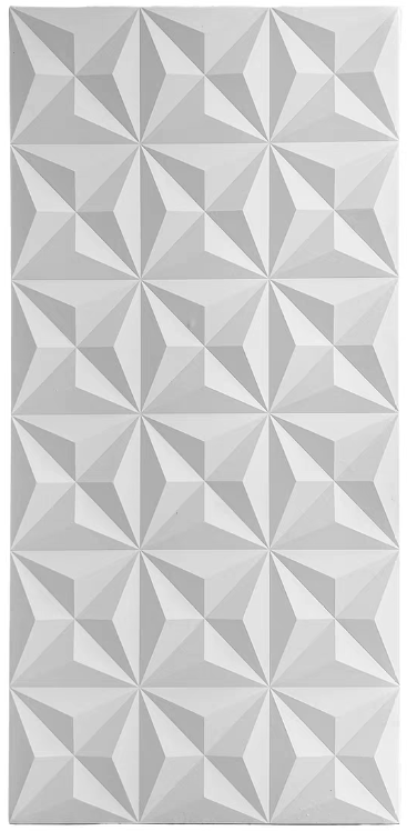 Diamond-facet relief panel