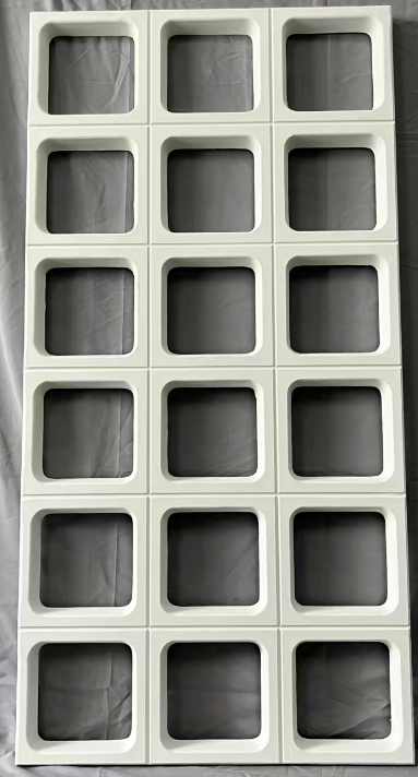 Nine-cell large square-block relief