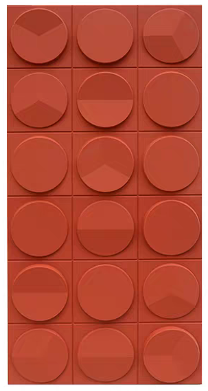 Clock-pattern architectural relief