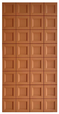 Square-block relief panel