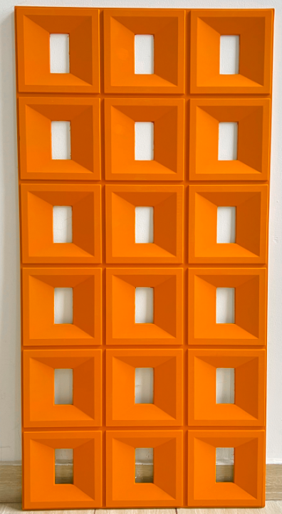 Nine-cell rectangular relief