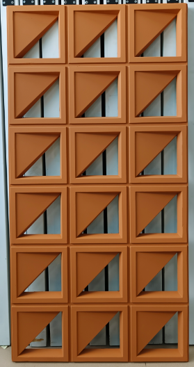 Nine-cell large-triangle relief