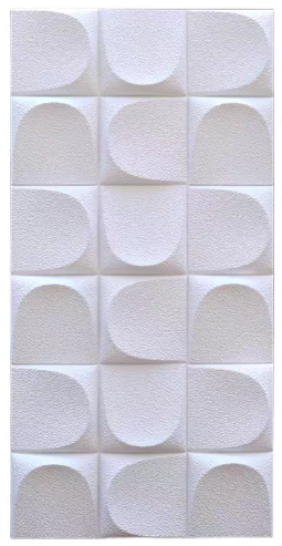 Loaf-pattern brick-look panel — rough finish