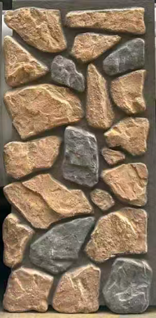 Boulder-look panel