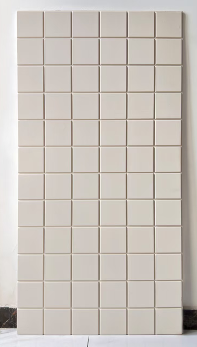 Ceramic-block-look panel — smooth finish