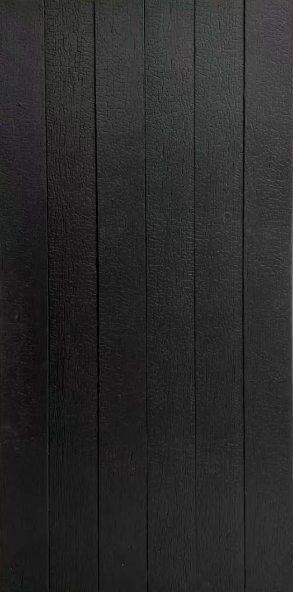 Charred wood-look panel